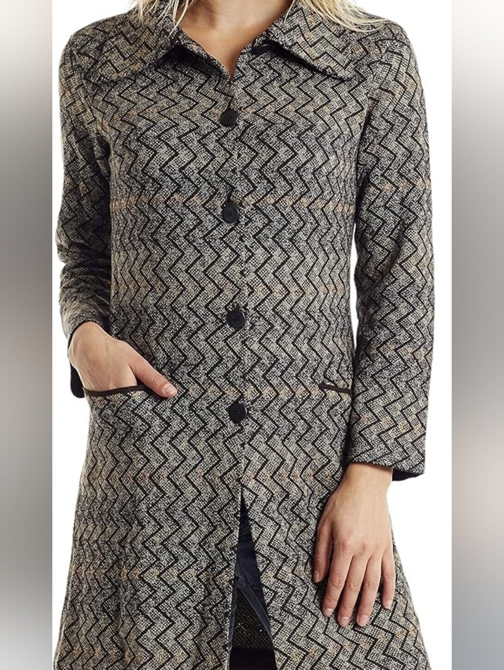 INVISIBLE WORLD Sweater Womens  Baby Alpaca Knit Long Sleeve M